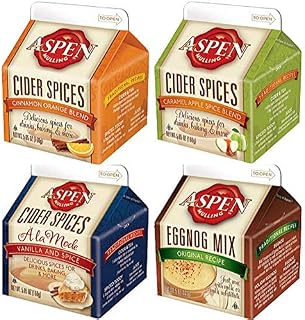 Aspen Mulling Spices Flavor Variety Pack - Four 5.65oz Cartons