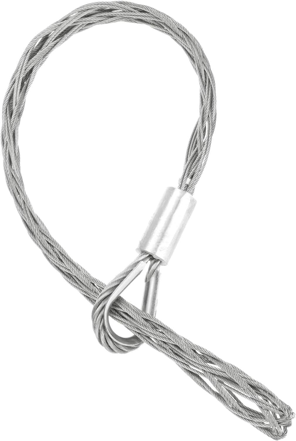 MECCANIXITY 35-48mm OD Cable Pulling Socks Grip 0.77m Single Head Side Pull Wire Mesh Puller Socks Grip Stainless Steel Wire Pulling Tools