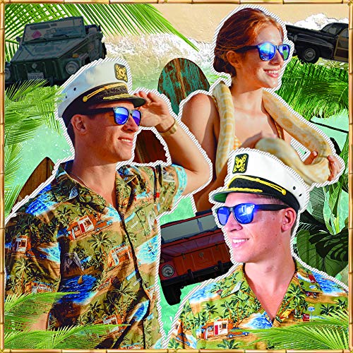 Woodies Zebra Wood Sunglasses with Electric Blue Mirrored Polarized Lens and Real Wooden Frame for Men and Women | 100% UVA/UVB Protection4