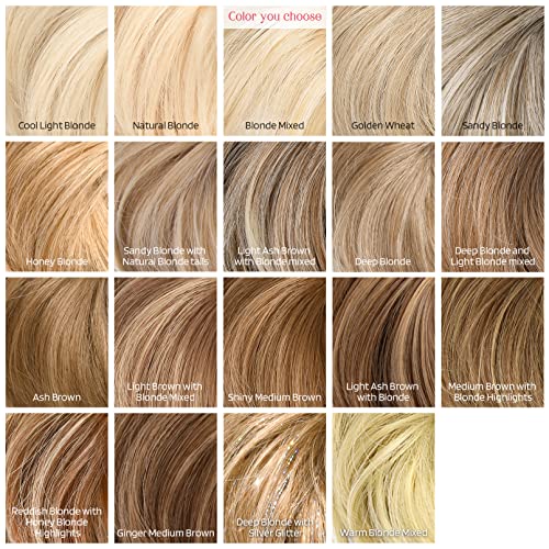 Hoojih Messy Bun Hair Piece, Super Long Tousled Updo Hair Bun Extensions Wavy Hair Wrap Ponytail Hairpieces Hair Scrunchies With Elastic Hair Band For Women Hb007 Grace - Blonde Mixed #TOP4