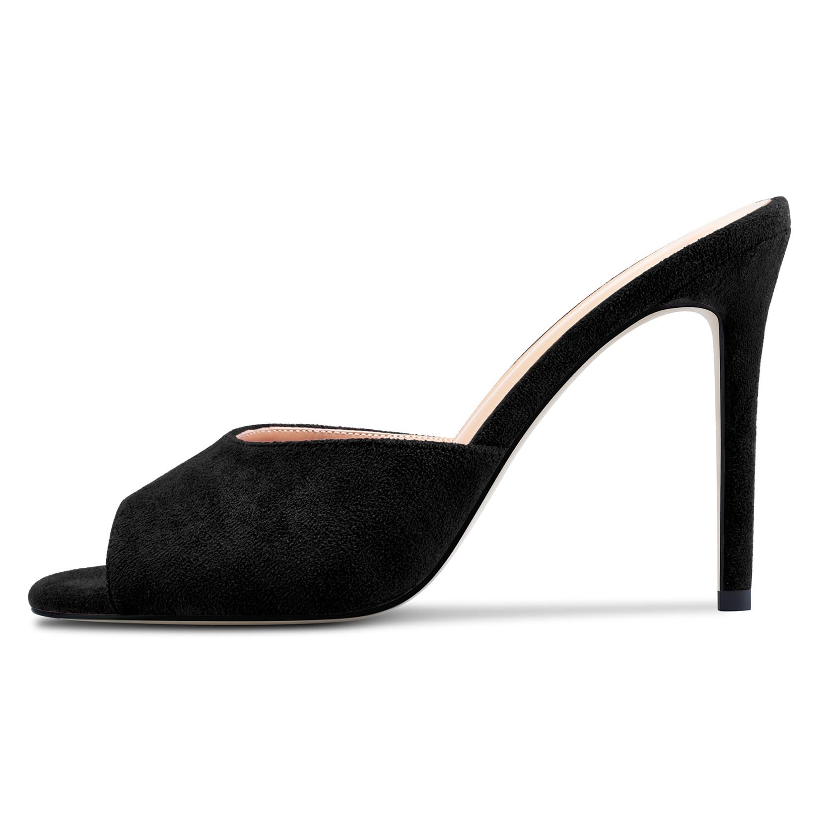 Castamere Donna Alto High Spillo Tacco Heel Aperte sulla Punta Slip-on Sandali Dress Ufficio Casual Ciabatte Moda Scarpe 10 CM Heels