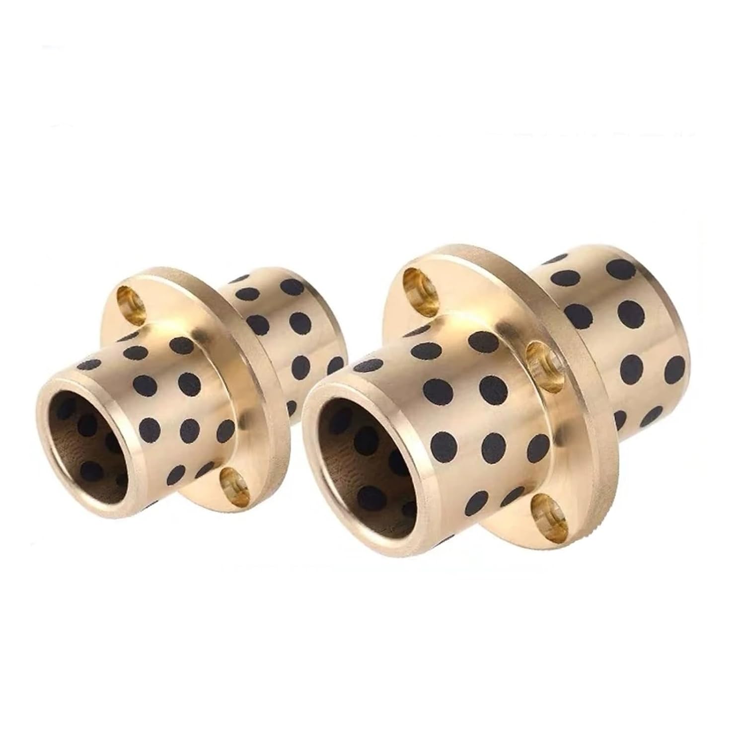 Graphite Brass Linear Bearings J+D+B LMFC8/10/12/13/16/20/25/30/35/40/50L High Temperature Resistant Self-lubricating Oil-Free(LMFC30L 30x45x12)