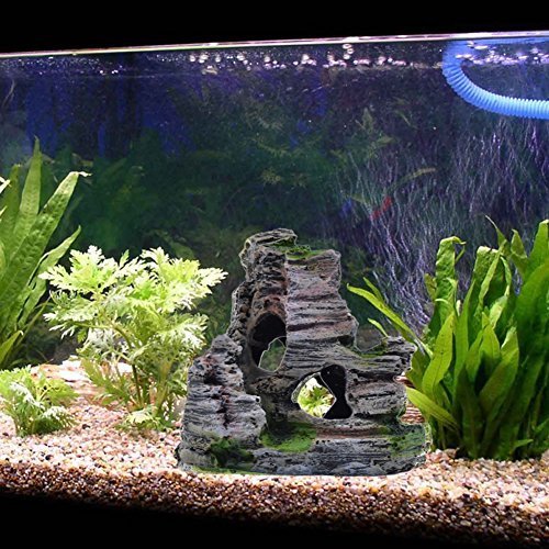 Pranovo Mountain View Decor Rockery Landscape Rock Hiding Cave Tree Aquarium Ornament Fish Tank Decoration #TOP4
