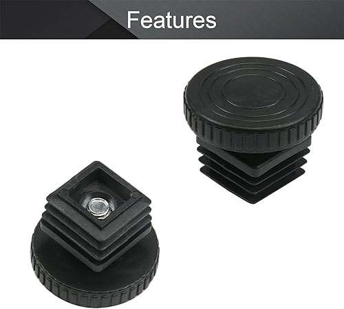 Vista 14 de Heyiarbeit 8pcs muebles niveladores 40mm/1.57" diámetro base M8 rosca ajustable hogar nivelación patas tono negro