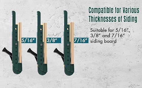 Upgraded Siding Installation Tools for 5/16-Inch, 3/8-Inch, 7/16-Inch Fiber Cement Lap Siding - Gauge With Adjustable Reveals, Polycarbonate Body, 2 Packs - Image 9