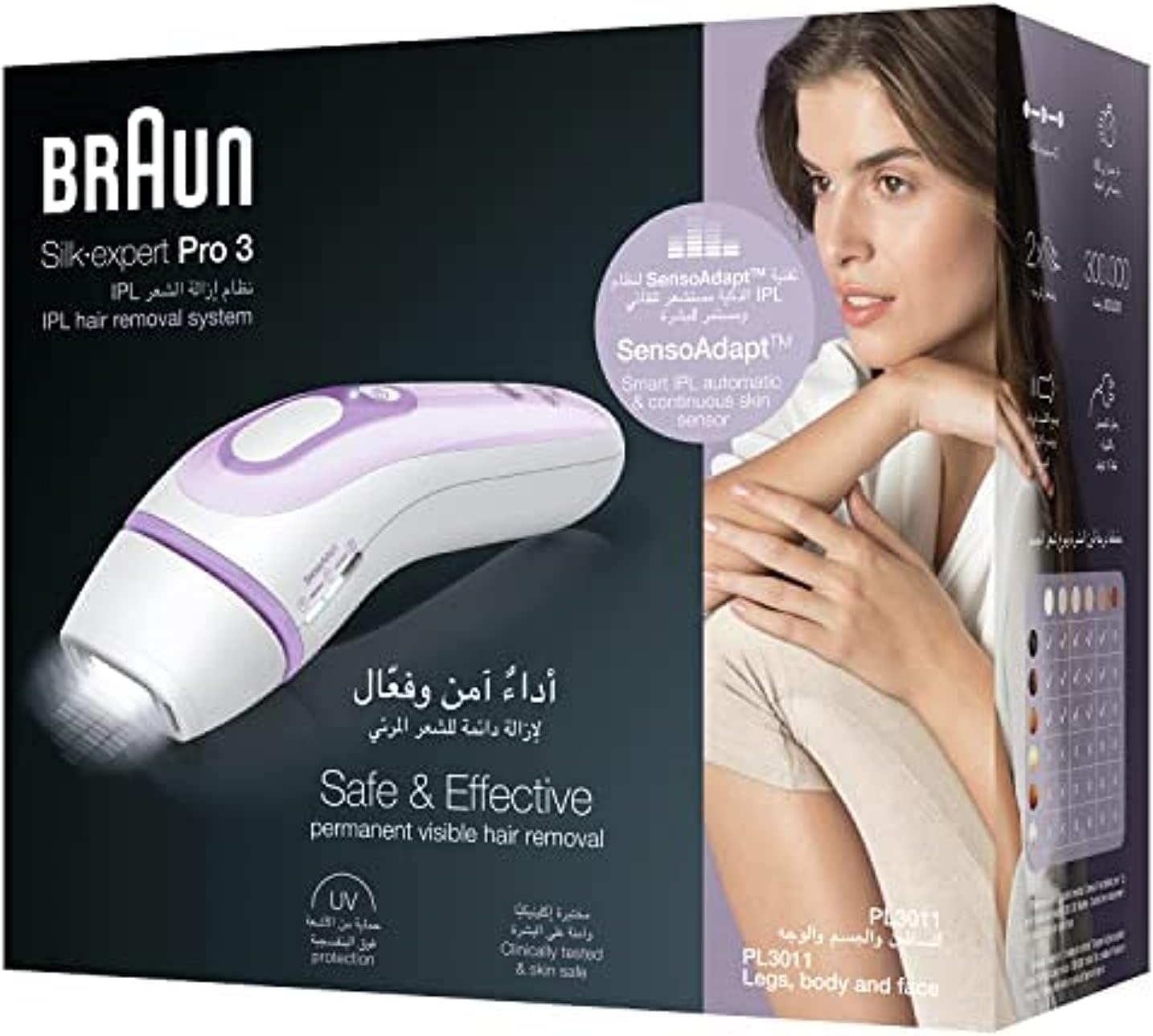 Braun Silk·Expert Pro 3 Pl3011 Latest Generation Ipl, Permanent Hair Removal