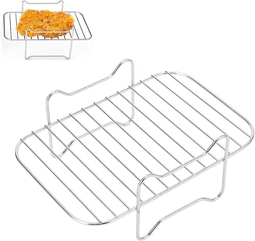 Miniatura 9 de Estante para freidora de aire, deshidratador de múltiples capas de acero inoxidable para Ningja foodi DZ201 401 para vórtice instantáneo