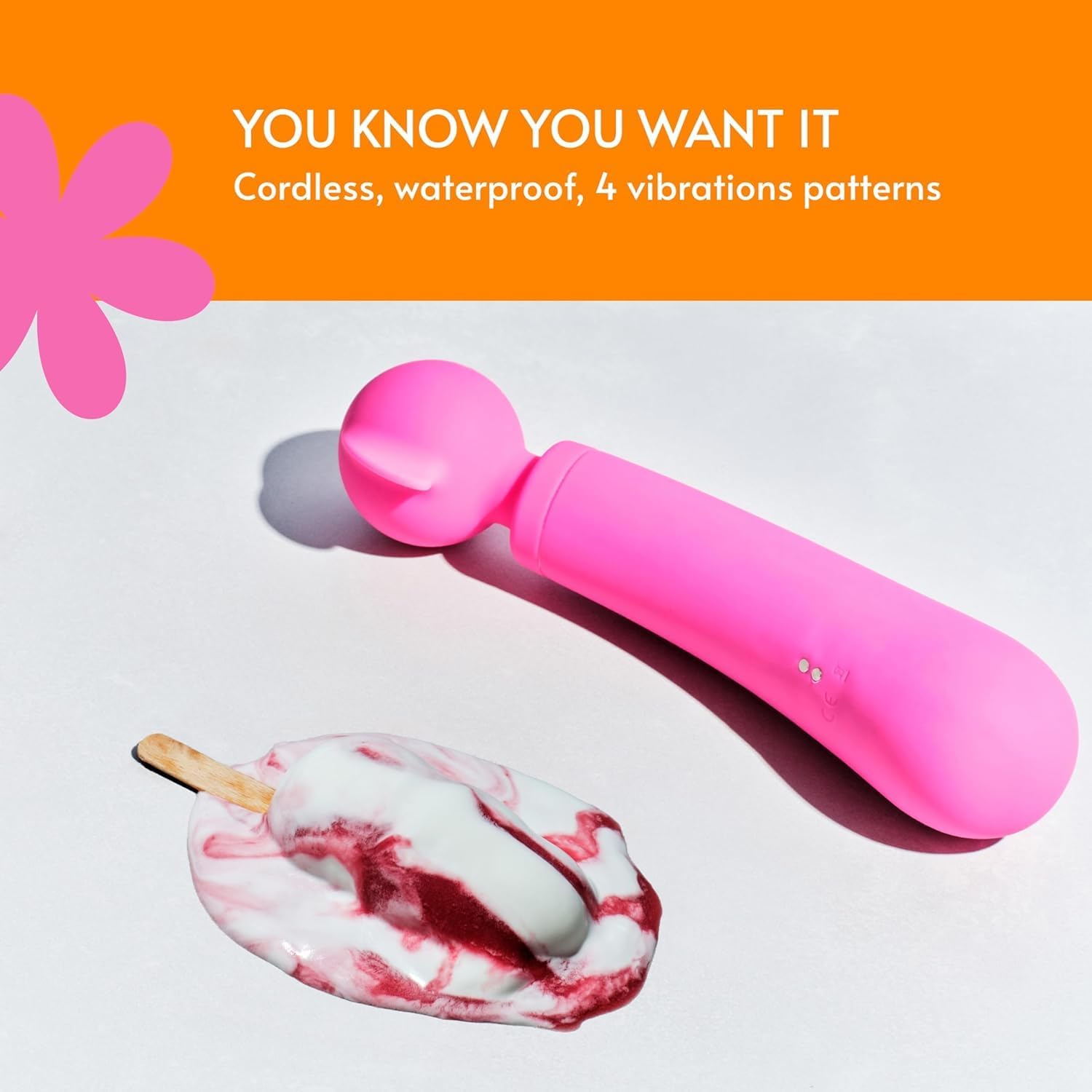 Sweet Vibes, Charmed Dual-action Vibrating Massage For Women And Couples, Handheld Waterproof, Cordless & Usb Rechargable, Personal Massager, Vibrating Bullet For Her, Woman Vibrating Toys, Bluebell