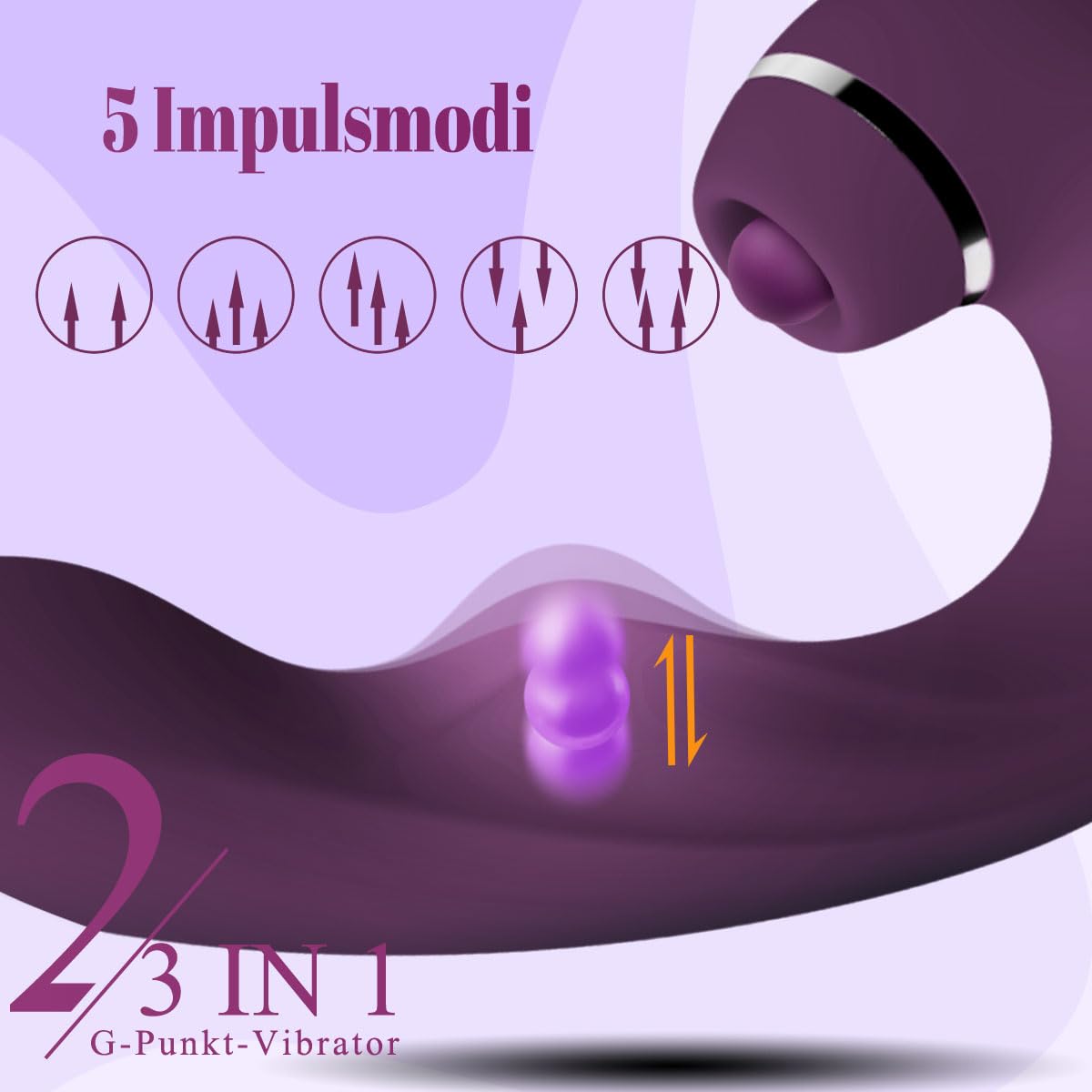Vibradorador Mujer Juguetes Eróticos y Puntos G, 3 en 1 Consoladores.. para Mujer con Vibración Vibrador, Succionador de Clítoris Femenino Dildo Juguetes Sexuales de modo 10x5x5 Vibradores Mariposas
