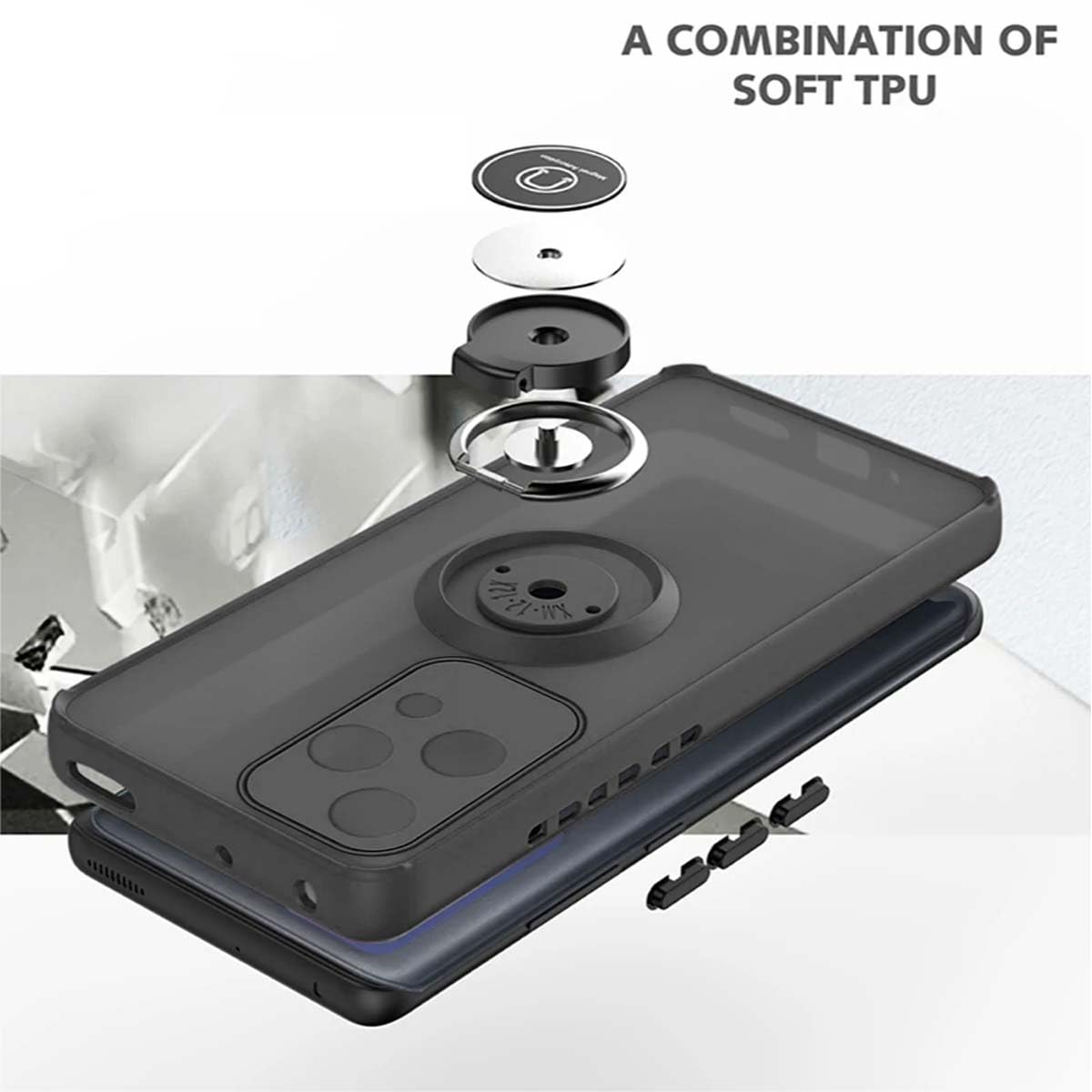 Custodia Con Cavalletto Pieghevole Honor 90 Cover Per 5G (6.7), Custodia Con Scorrevole Fotocamera Pellicola Honor 90 Cover Supporto Magnetico Auto