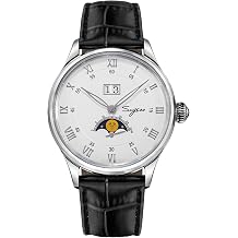 Sugess Seagull ST2528 Automatic Moon Phase V2 Sapphire Display White Silver 1963 BNIB