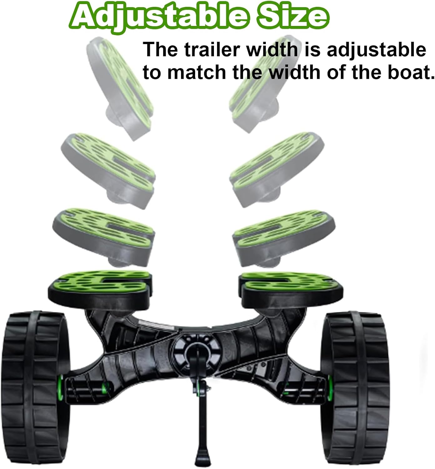 Kayak and Canoe Cart with Adjustable Straps, 260lb Loading Capacity, Easy to Store, Suitable for Platform Boats & Fishing Boats