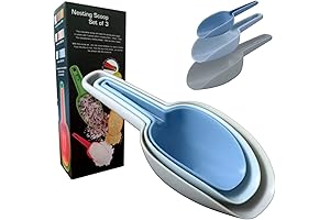 Flour Scoop Set of 3, Scoopers for Canisters, Ice Scoop Popcorn Scoop