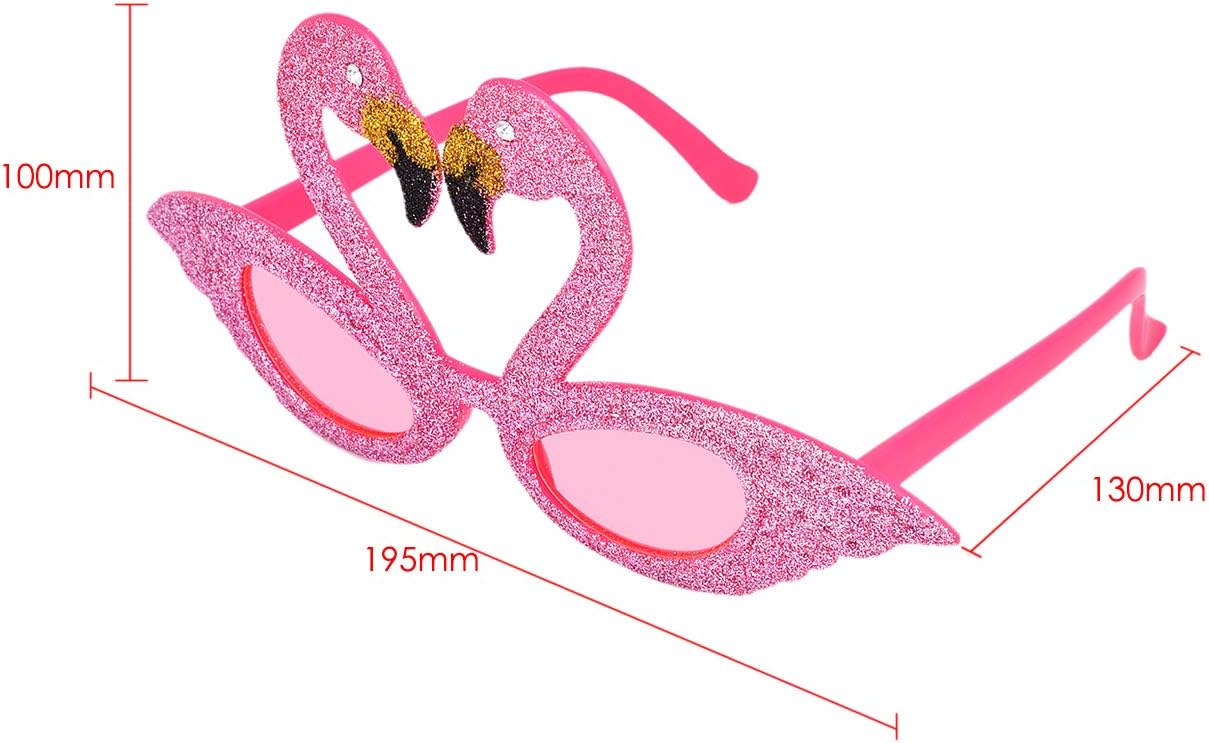 Party Sunglasses Hawaiian Flamingo Sunglasses Novelty Eyewear for Fancy Dress