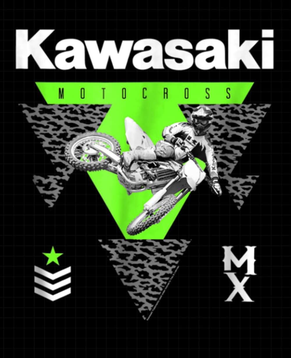 Kawasaki Motocross Composition Notebook: Motocross Notebook, Motivational Notebook, Composition Notebook, Log Book, Diary for Athletes (7.5 x 9.25 inches, 120 Pages, College Ruled Paper)