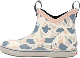 XTRATUF Little Kids Ankle Deck Boot - Size 7, Ivory Duck Camo