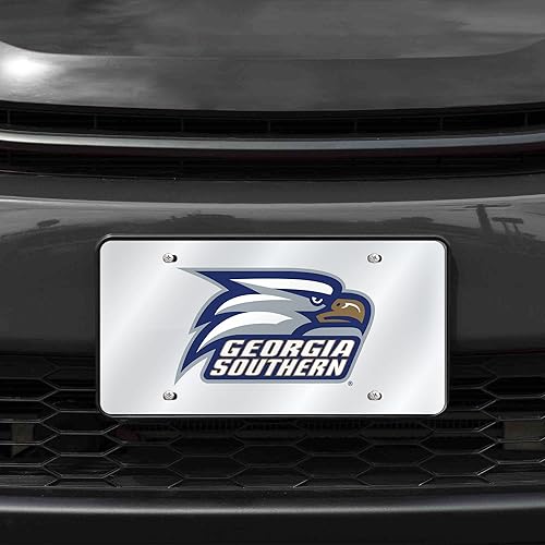 Miniatura 596 de Rico Industries Placa de matrícula de metal con incrustaciones láser de Florida Gators de la NCAA plateado,Alternativo,Negro -,Negro/Plata,Azul,azul