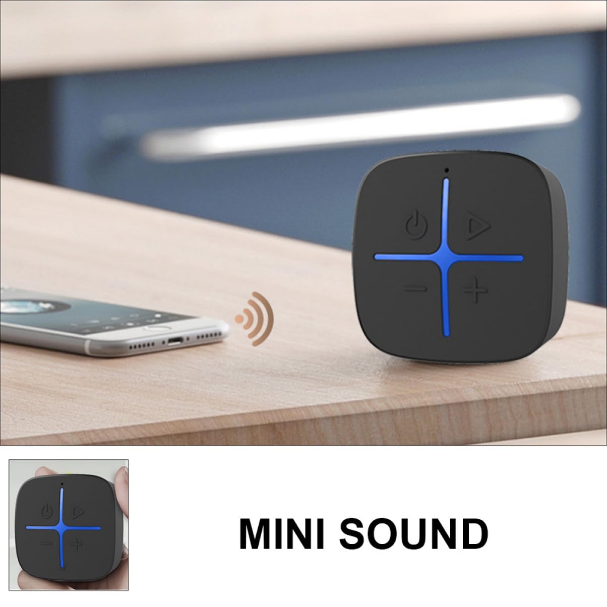 Homoyoyo Kleiner Sound Funklautsprecher mit Saugnapf 5w Leistung Leise und Tragbar für Badezimmer und Dusche