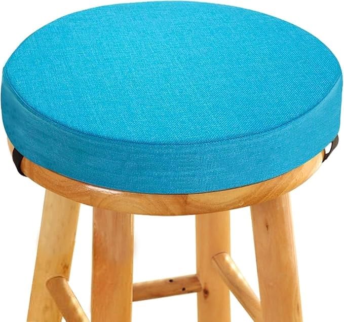Coussin de tabouret rond anti-dérapant épais en mousse à mémoire de forme pour chaise de cuisine