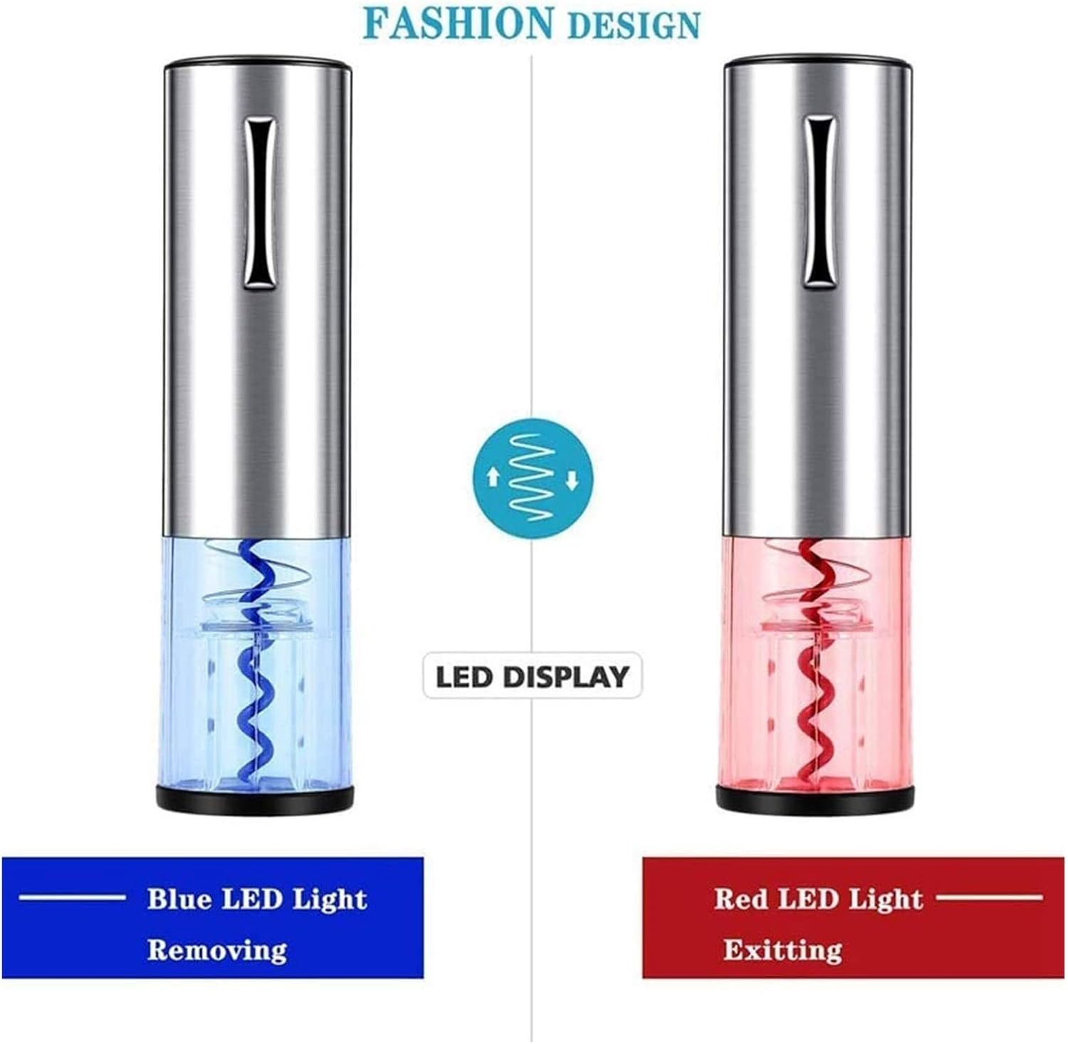 Electric Wine Opener One-Touch Automatic Corkscrew Rechargeable Battery