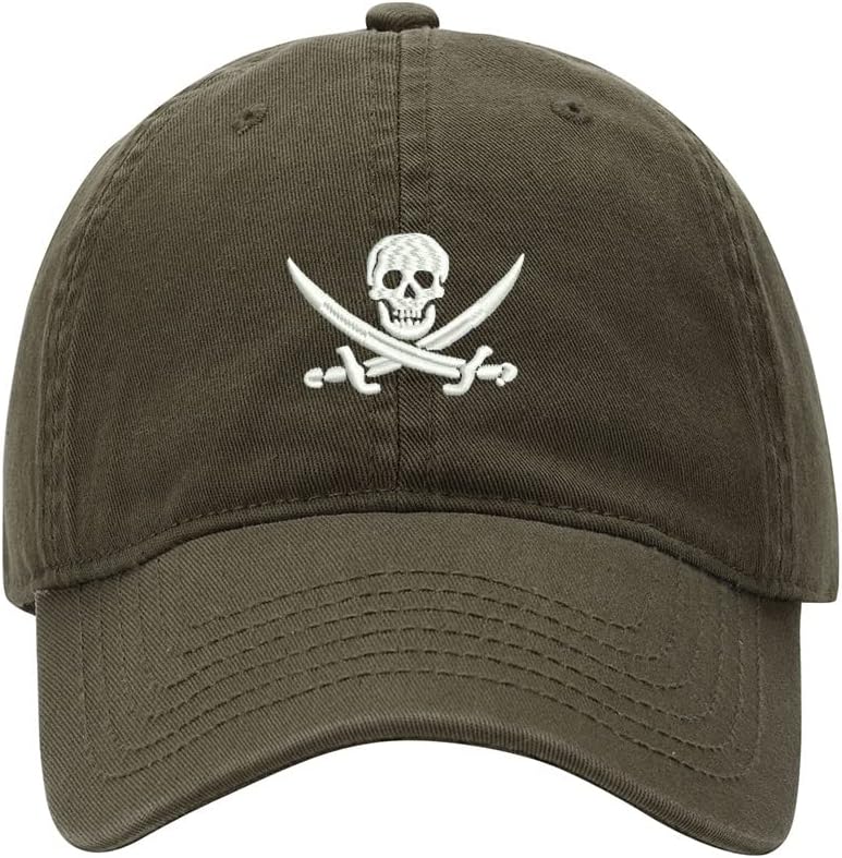 Baseball Cap Men Pirate Skull Embroidered Washed Cotton Dad Hat Unisex Baseball Caps