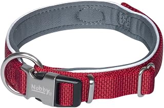 Nobby necklace"Classic Preno Royal", M-L(Neck Fang 45-55cm), Red