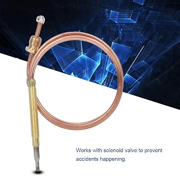 Gas Thermocouple,Gas Stove Universal Thermocouple Fireplace Replacement Kit Adaptors