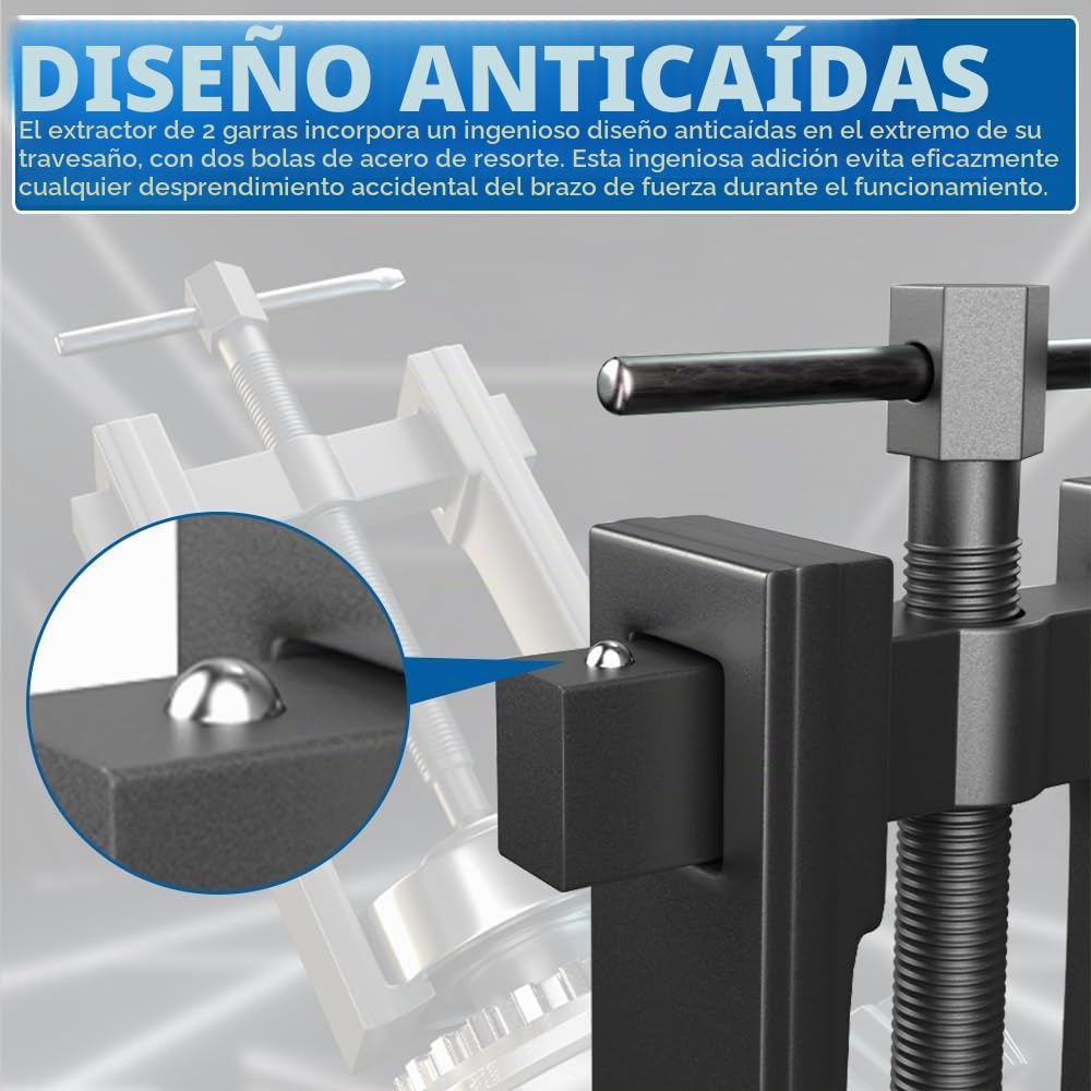 Juego de 4 extractores de rodamientos de 20 – 85 mm, extractor de rodamientos de rueda dentada, extractor especial de garras finas de 76 + 102 + 152 + 203 mm, extractor de rodamientos, extractor de