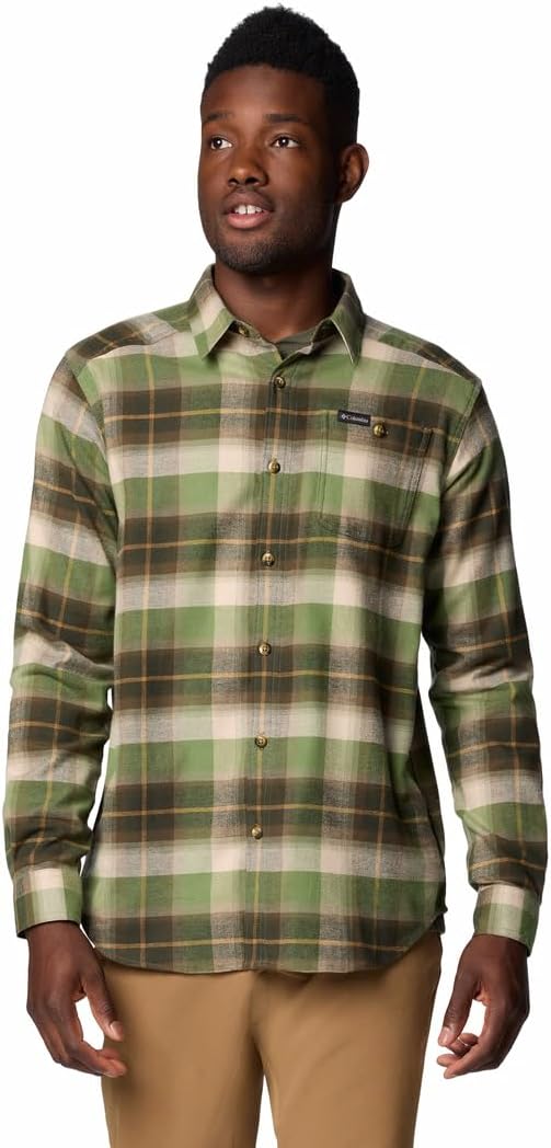 Camicia Uomo Columbia Cornell Woods In Flanella Elasticizzata - Maniche Lunghe - Quadri Classici - Taglie Forti