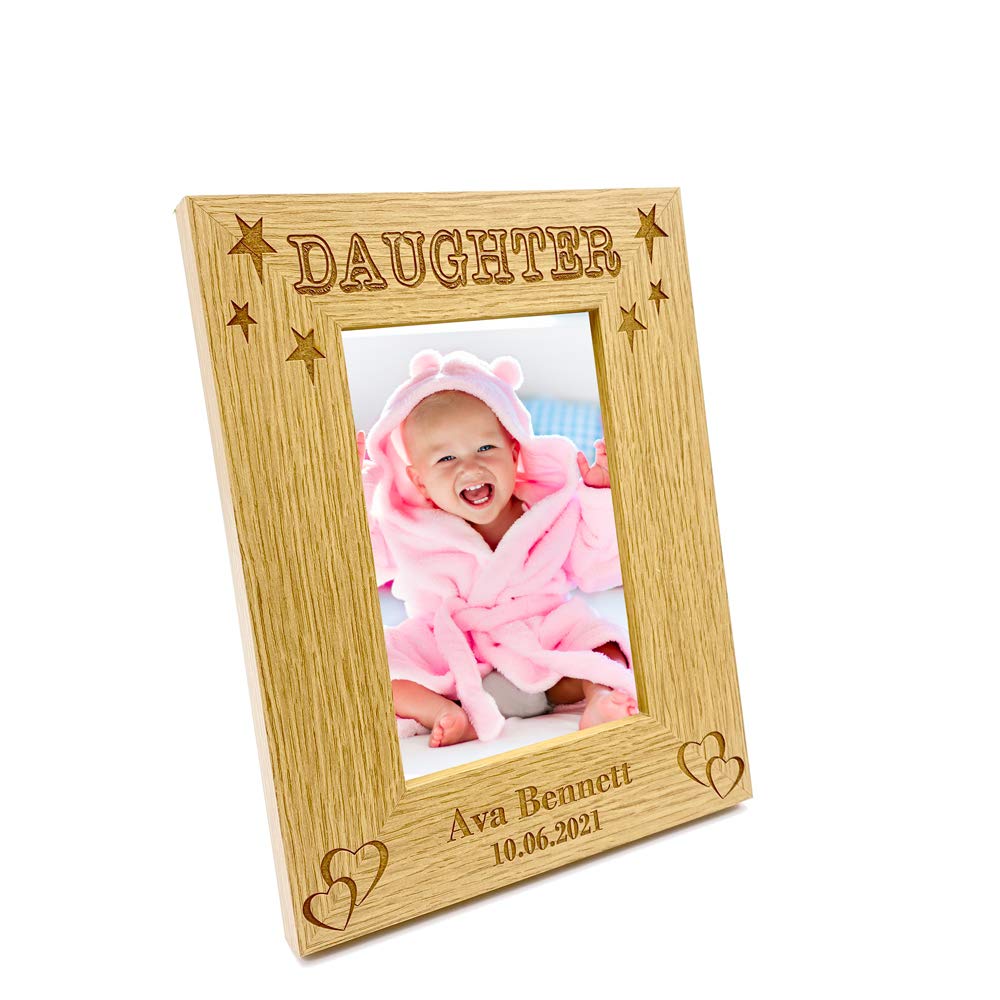 Personalised Daughter Photo Frame Gift Portrait (5 x 7 Inch)
