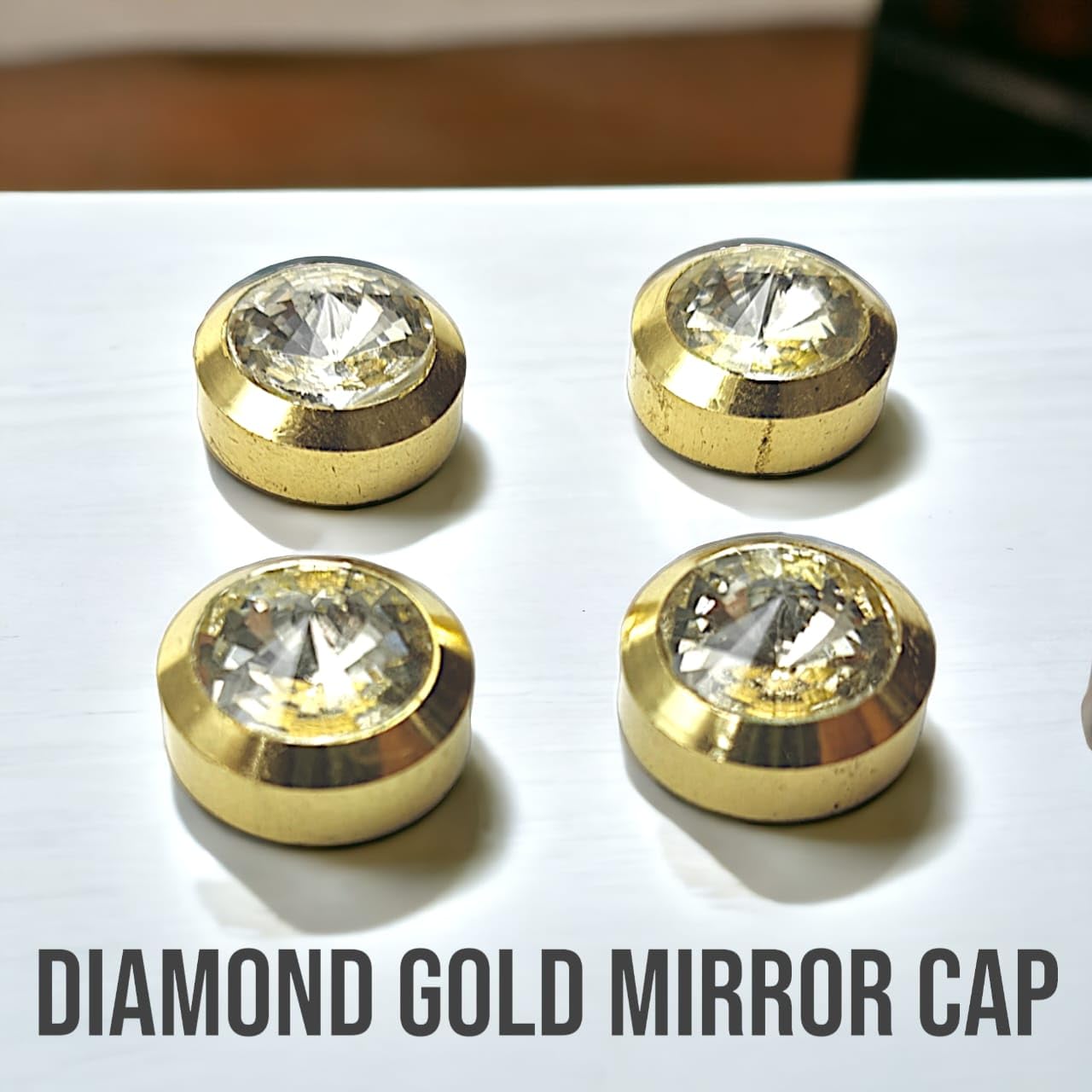 Gold Mirror Screw Caps - Decorative Brass Screws -2