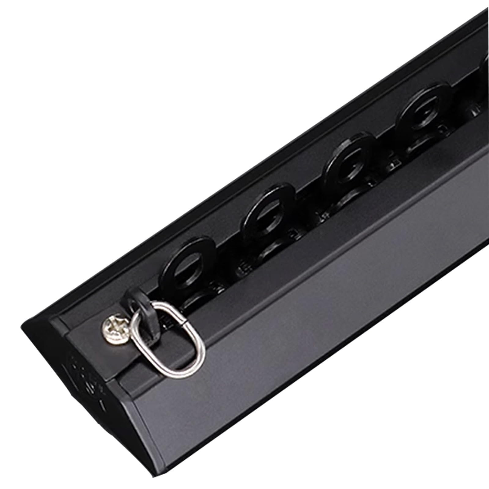 Tringle à rideaux adhésive double axe avec roulettes – Tringle à rideaux ultra fine en aluminium montée au plafond, sans perçage, parfaite pour cloisons de séparation de pièce – Noir, 280 cm