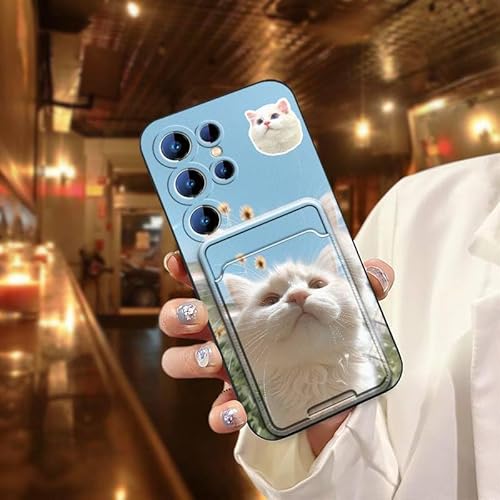 Phone Case Compatible with Oukitel C2 2025, Design Soft case Cat protective Durable Card bag Dog Cover Cute Graffiti Cartoon Ful