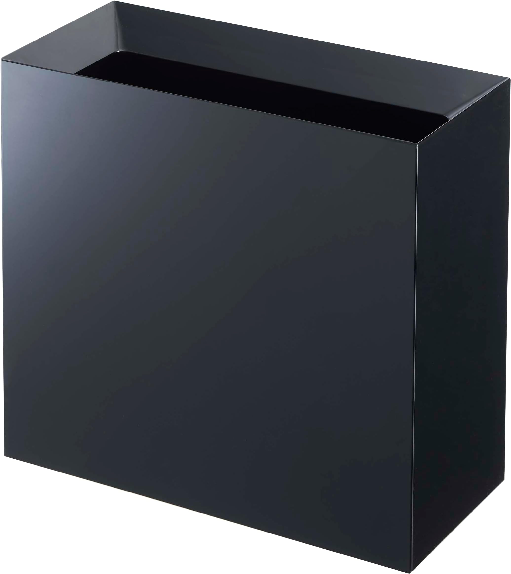 YAMAZAKI Home Tower Trash Can - Modern Garbage Waste Basket with Handle for Kitchen Bedroom Bathroom Office - Abs Plastic - 4 Gallons, 15 Liters