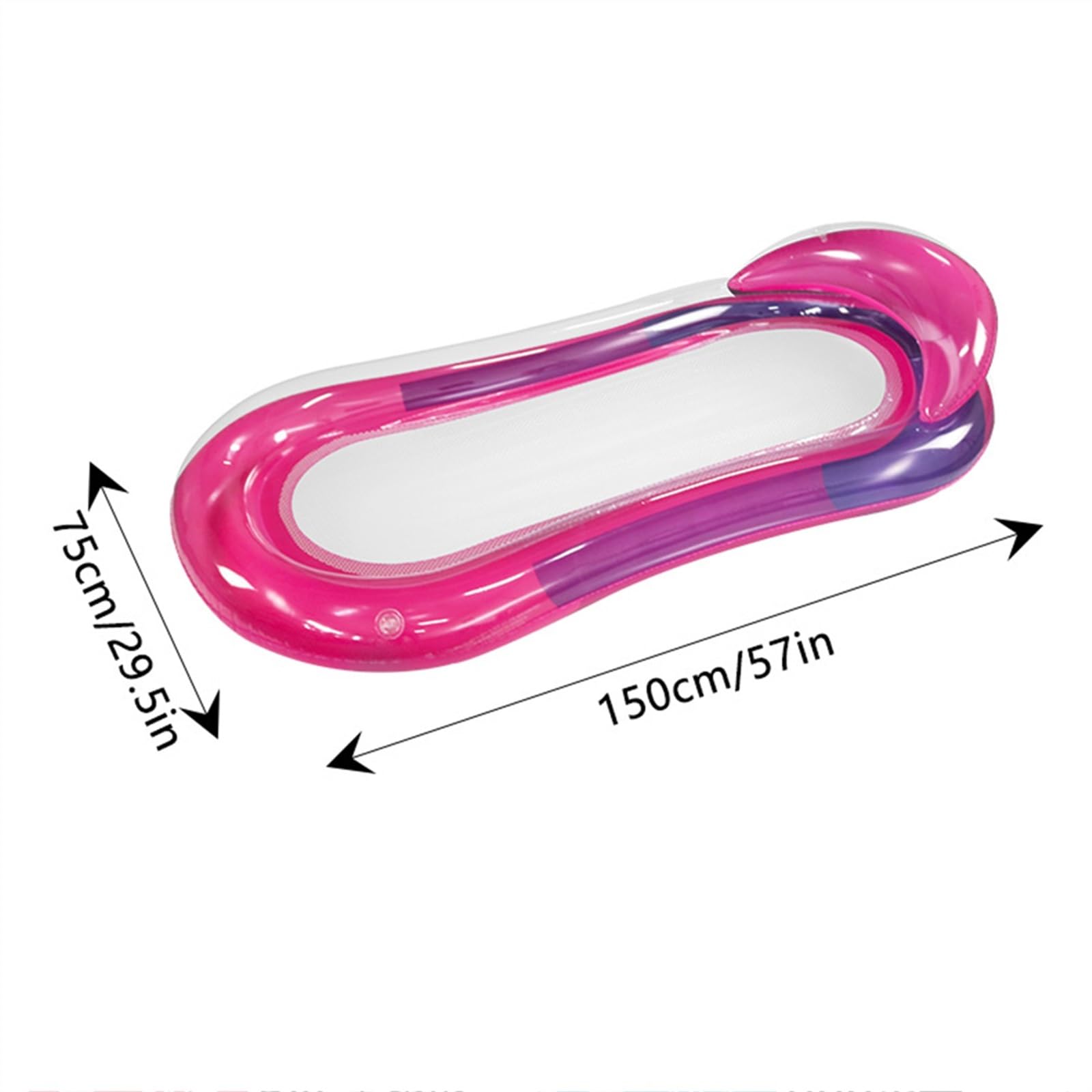 Flotadores de Piscina para Adultos Hamaca Inflable de PVC, Cama Flotante de Agua Plegable, portátil, a Prueba de Fugas, Duradero, Impermeable, Accesorios for Piscina Silla de Agua Flotante