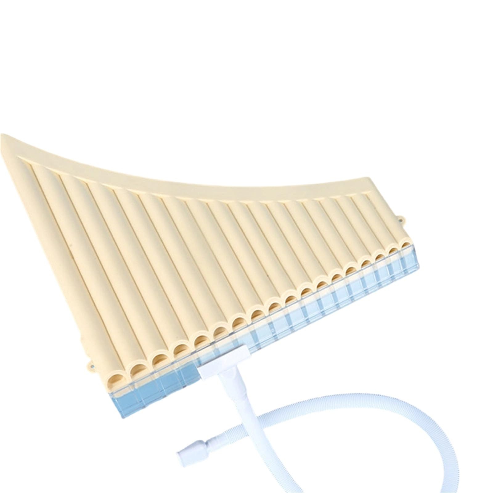 Instrument Flet Pan Dedykowany Instrument Na Fletni Pana 16 I 18 Rurek Przyjazny Dla Początkujących Przenośny Podwójny Ustnik C Dur(18-pipe off-white)