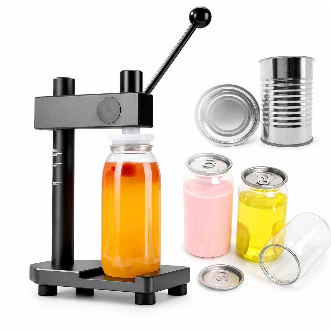 Selladora de latas manual para preparar conservas caseras en tarros de 51 mm