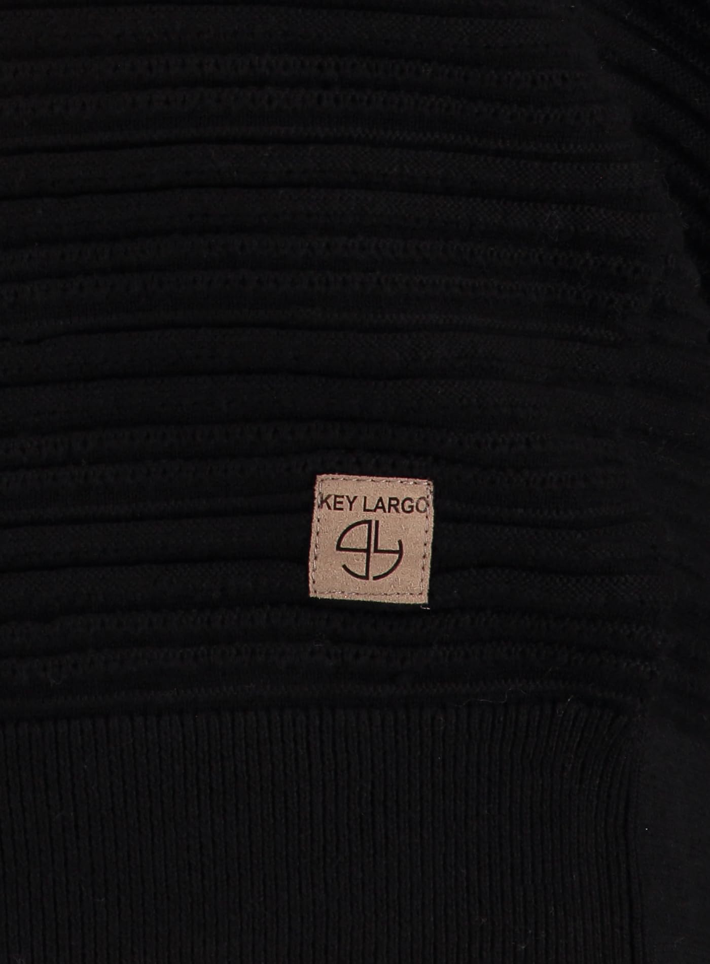 KEYLARGO Bern okrągły sweter męski, Black (1100), M