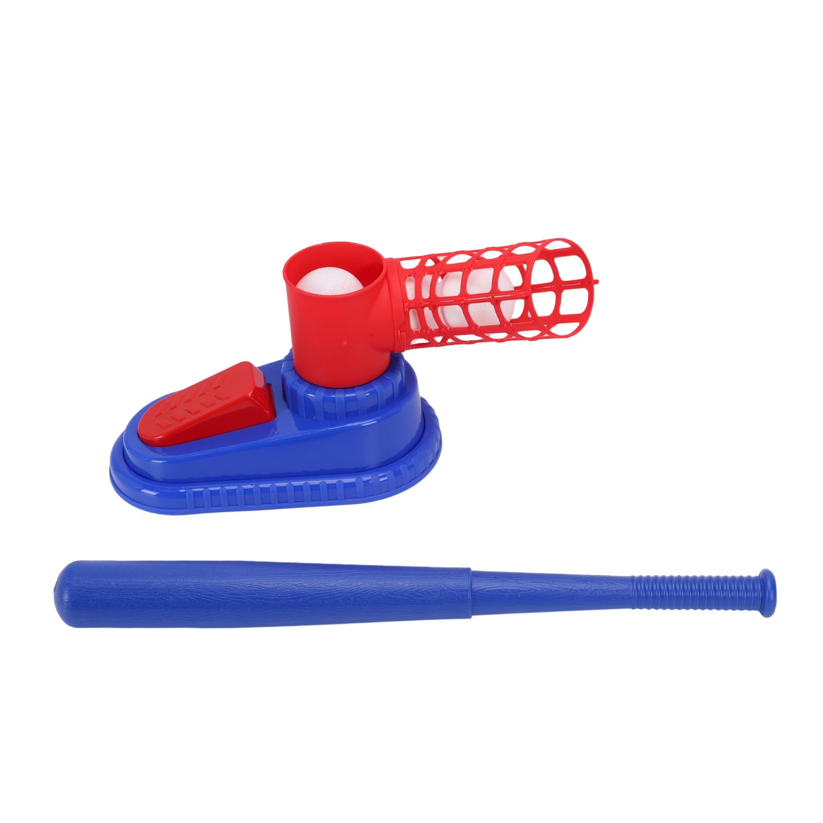 Alomejor Baseball Pitching Machine, Plastic Auto Ball Feeder 12 Balls for Kids Batting Practice Training