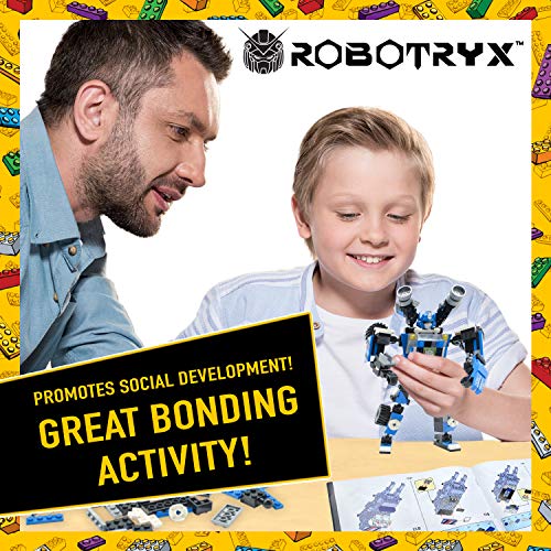 JITTERYGIT Robot STEM Toy Figure | 3 in 1 Fun Creative Set | Construction Building Toys for Boys and Girls Ages 6-14 Years Old | Best Toy Gift for Kids | Free Poster Kit Included