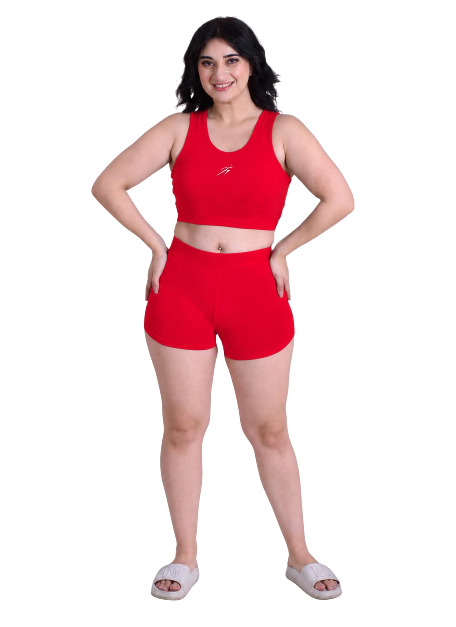 keepfit Women 's Plus Size Croptop & Shorts Swimset-picture-38