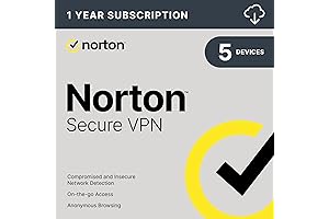 Norton Secure VPN 2024 For 5 Devices (Download)