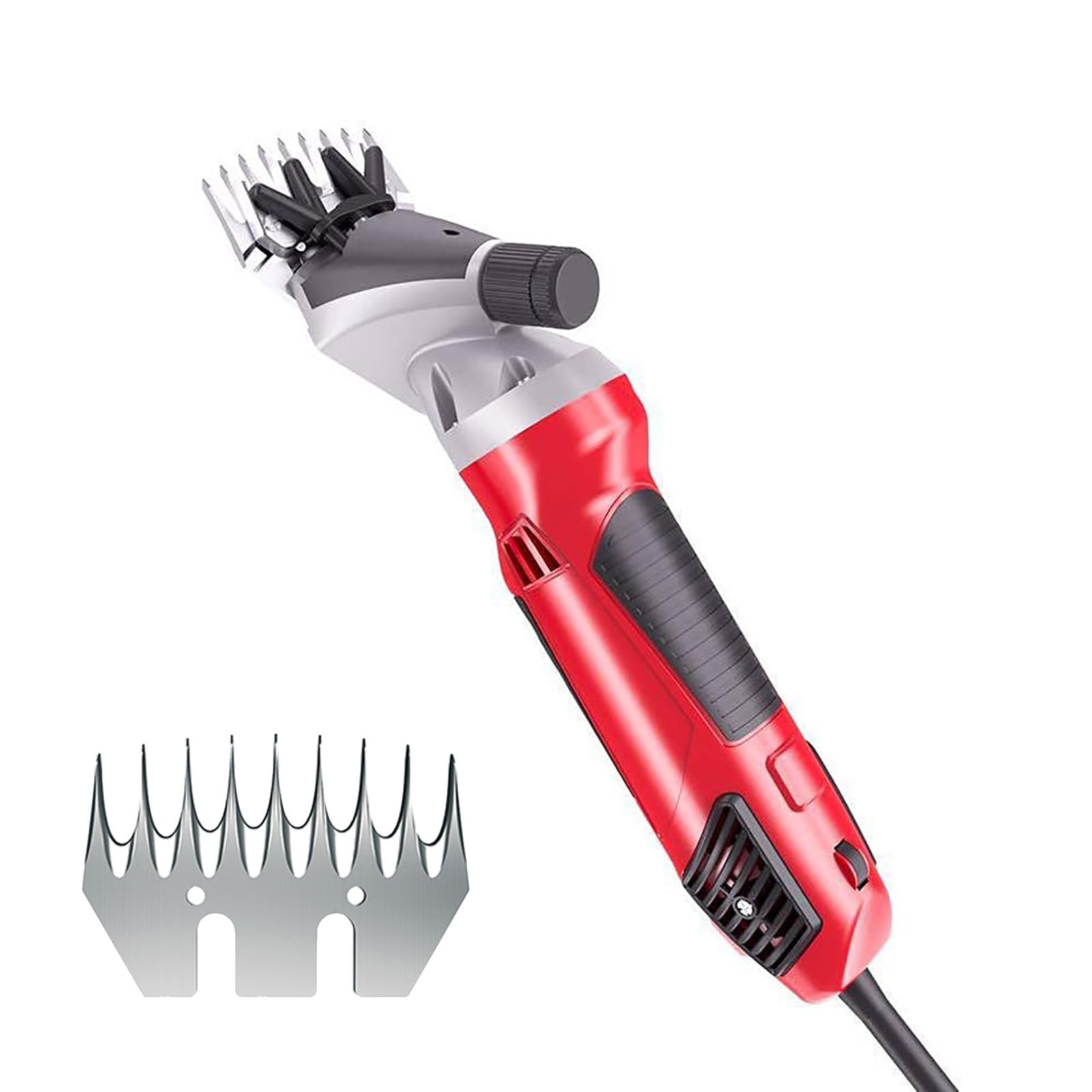 Tosatrice Elettrica per Pecore 1000W, Resistente con 6 Velocità, per Tosatura Professionale Della Lana, Nessun Danno Alla Lana per Pecore, Capre, Alpaca E Lama(9 TOOTH STRAIGHT BLADE)