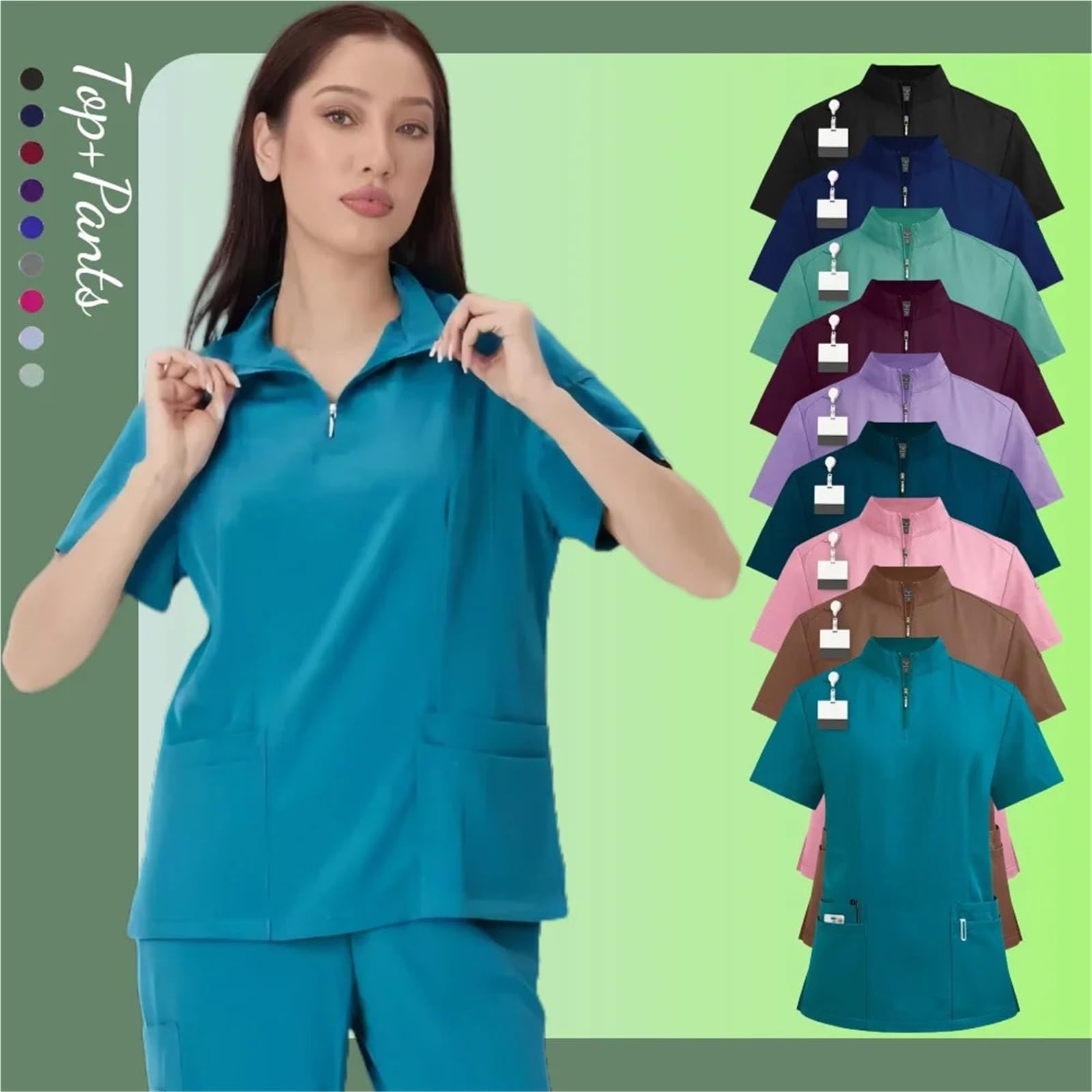 Kasacks Damen Pflege Unisex Medizinische Uniformen for V-ausschnitt Krankenschwester Scurbs Set Frauen Krankenhaus Arzt Arbeitskleidung Oral Dental Chirurgie Arbeits Uniform