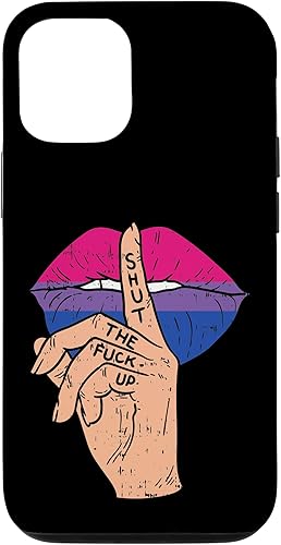 Funda de regalo para iPhone 13 Pro Bisexual Pride Stfu Lips Mouth Bisexualidad Bisexualidad LGBT