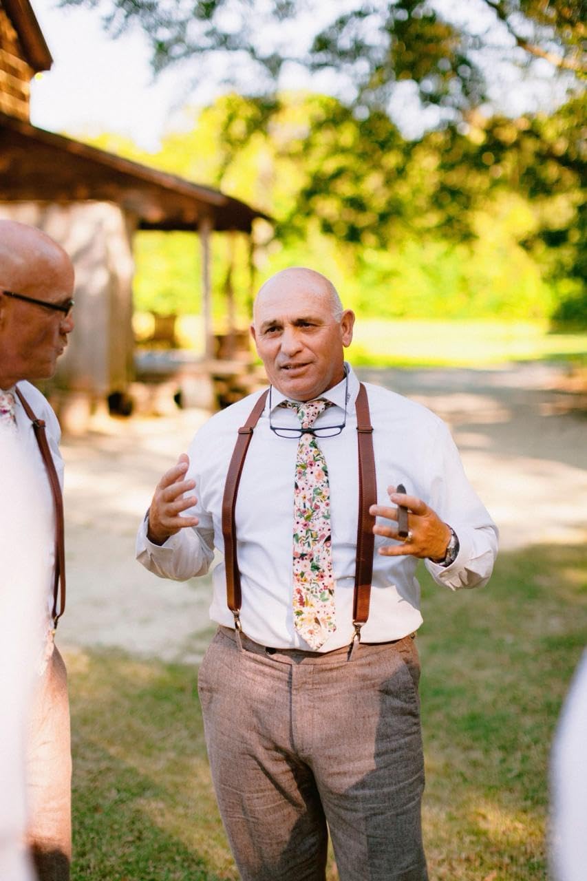 Leather suspenders carabiner for men Groomsmen suspenders Wedding suspenders