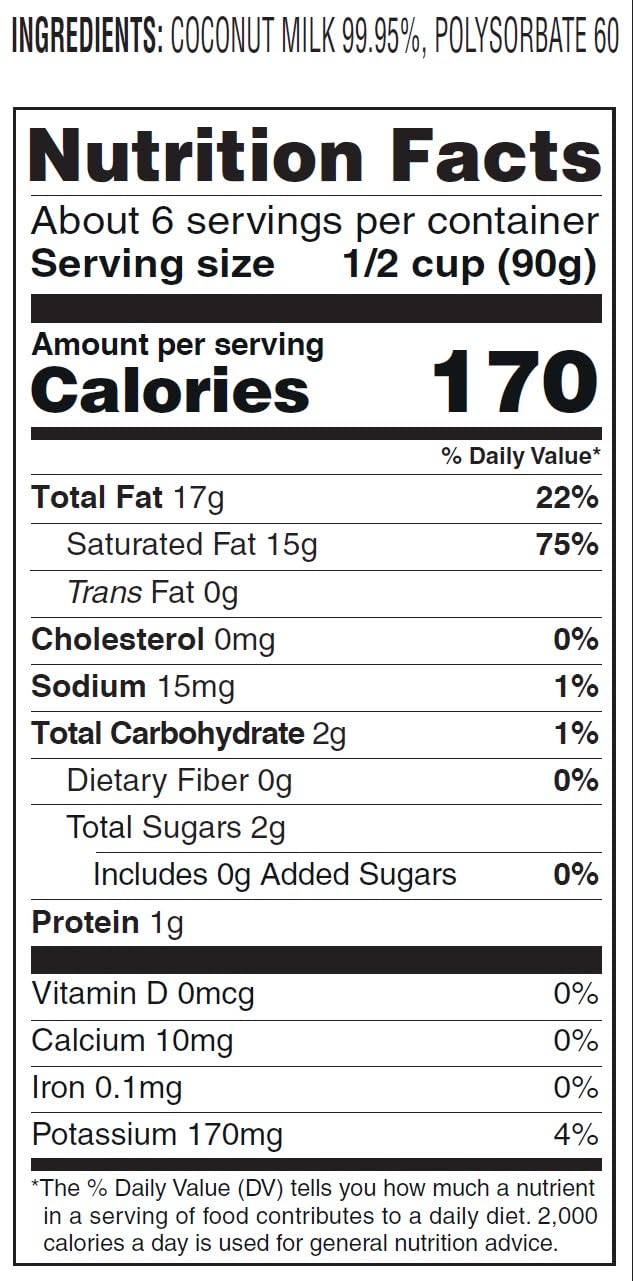 Aroy-D Coconut Milk 16.9 Fluid Ounce (500ml), Pack of 6