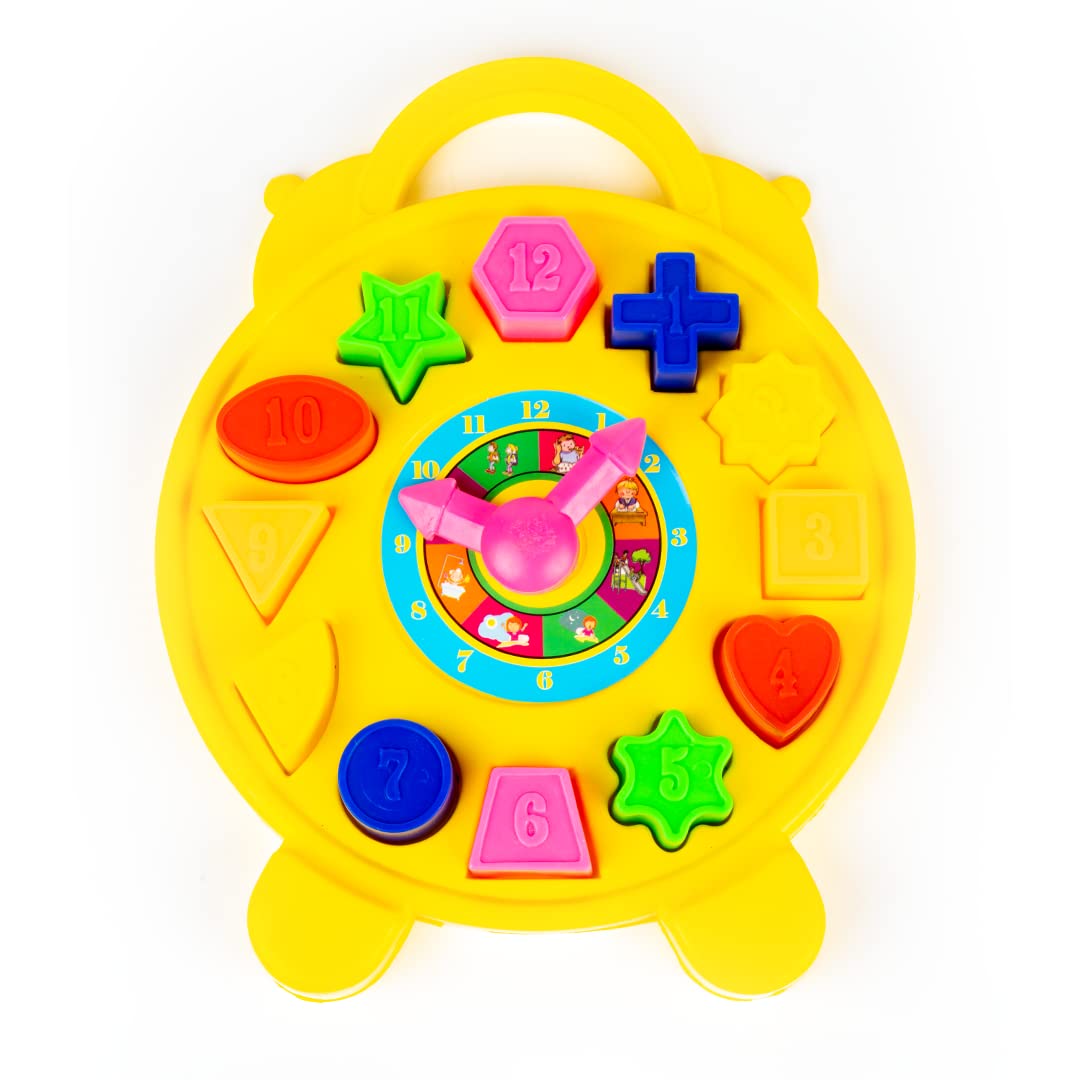 Ratnas Educational 2 in 1 Puzzle Clock Shapes for Kids to Learn timings and Different Colourful Shapes at a time.MULTICOLUR. (B075RZPDVC) Amazon Price History, Amazon Price Tracker