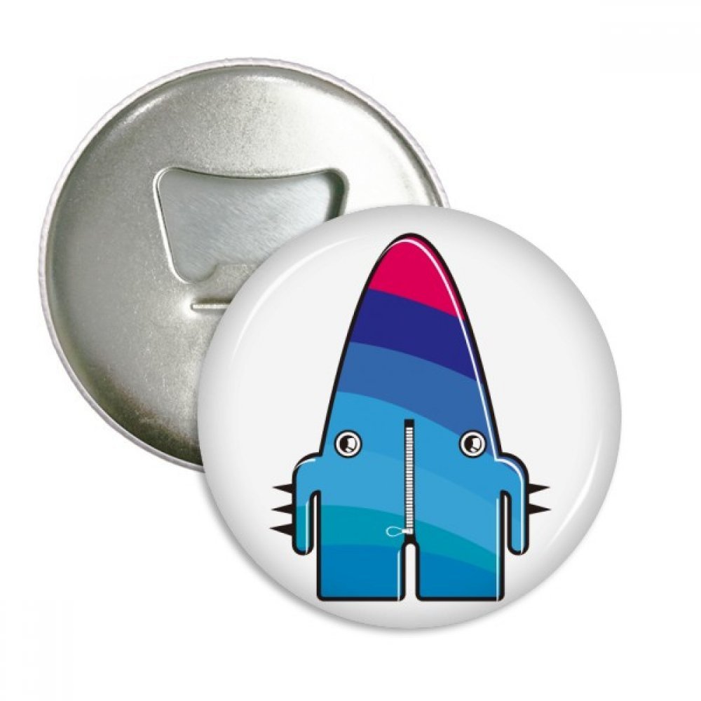 Aimant frigo avec décapsuleur alien bleu pour ne plus chercher vos outils