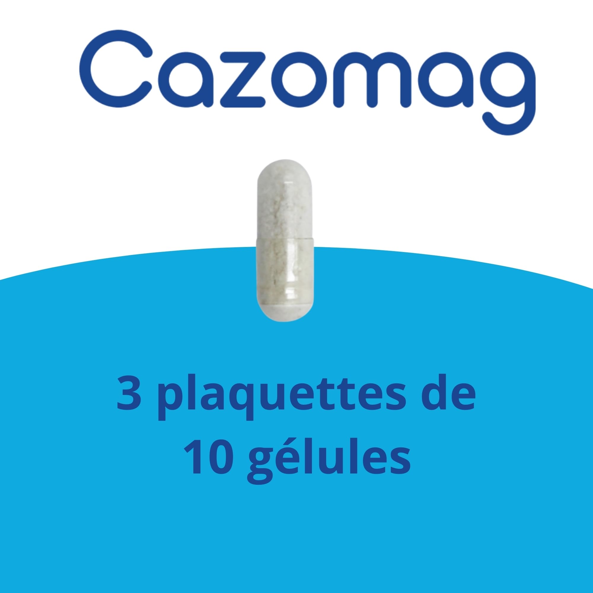 Cazomag 75 - Aliment complémentaire apaisant Chien & Chat - Ingrédients Naturels pour Favoriser Le Calme - Soutien en périodes Difficiles: Voyage, Bruit, Solitude - 30 gélules appétentes - Anidev